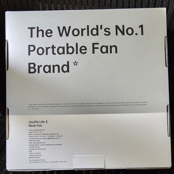JisuLife Portable Neck Fan Life 3 - Picture 3 of 3